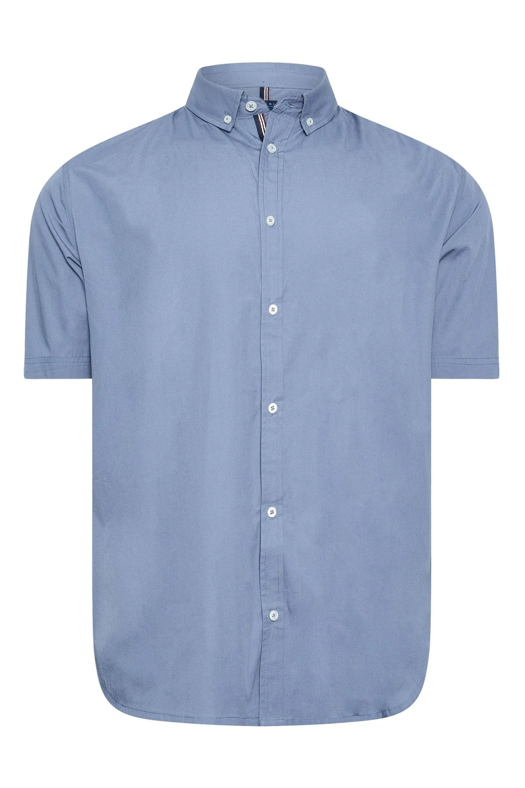 BadRhino Big & Tall Maniche corte  100% Camicia Popeline di Cotone    